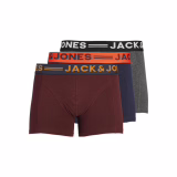JACK & JONES Shorts de boxers pour hommes Sense Trunks 3-pack (3 pièces)