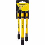 Kit de Burins Stanley 3 Pièces - Acier Chrome Vanadium, Finition en Poudre, Applications Professionnelles