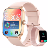 Fitpolo Smartwatch Damen avec fonction téléphonique, 1,85" Smart Watch, Fitnessuhr avec surveillance du rythme cardiaque SpO2 monitor de sommeil et compte pas, 100+ modes sportifs, IP68 eau résistante montre pour femmes compatible iOS Android