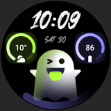 Cadran montre connecté Halloween Spooky Watch face (Dématerialisé - Wear OS)