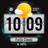 Weather Flip Animatée Gratuite sur Android (Wear OS)
