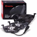 Brembo P85072 Plaquettes de Frein Avant, noir | Compatible avec: AUDI A2, A3, A4, A3 Cabriolet, A3 Sportback, SEAT ALTEA, ALTEA XL, IBIZA III, IBIZA IV, IBIZA IV SC