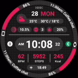 Cadran HMK WD048 gratuit sur Wear OS (Dématerialisé - Google Play)