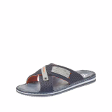 Rieker 21539-14 Pantolette pour hommes en synthetik bleu