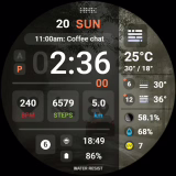 Cadran HMK WD001 gratuit sur Wear OS (Dématerialisé)